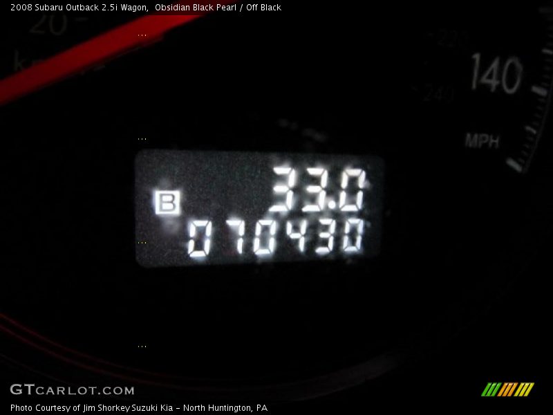 Obsidian Black Pearl / Off Black 2008 Subaru Outback 2.5i Wagon