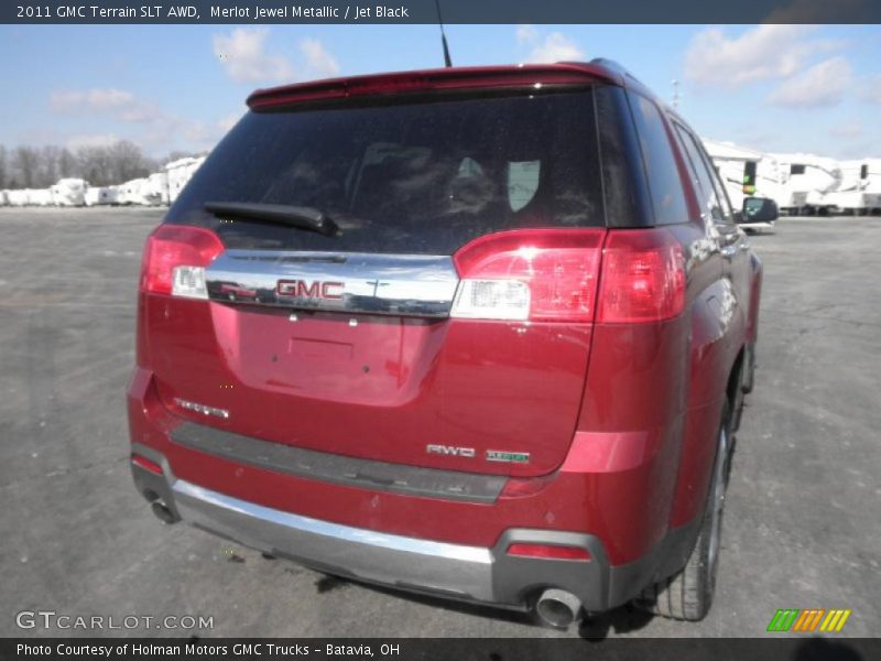 Merlot Jewel Metallic / Jet Black 2011 GMC Terrain SLT AWD