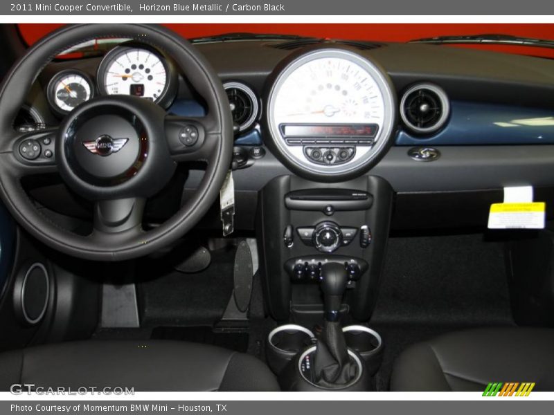 Horizon Blue Metallic / Carbon Black 2011 Mini Cooper Convertible