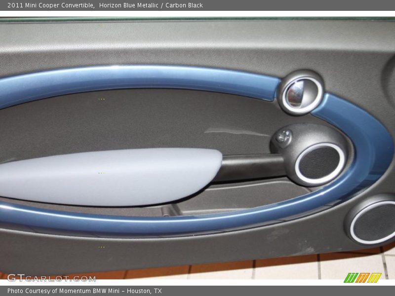 Horizon Blue Metallic / Carbon Black 2011 Mini Cooper Convertible