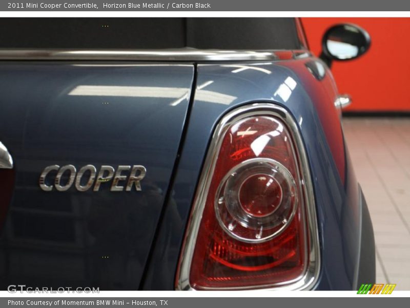 Horizon Blue Metallic / Carbon Black 2011 Mini Cooper Convertible