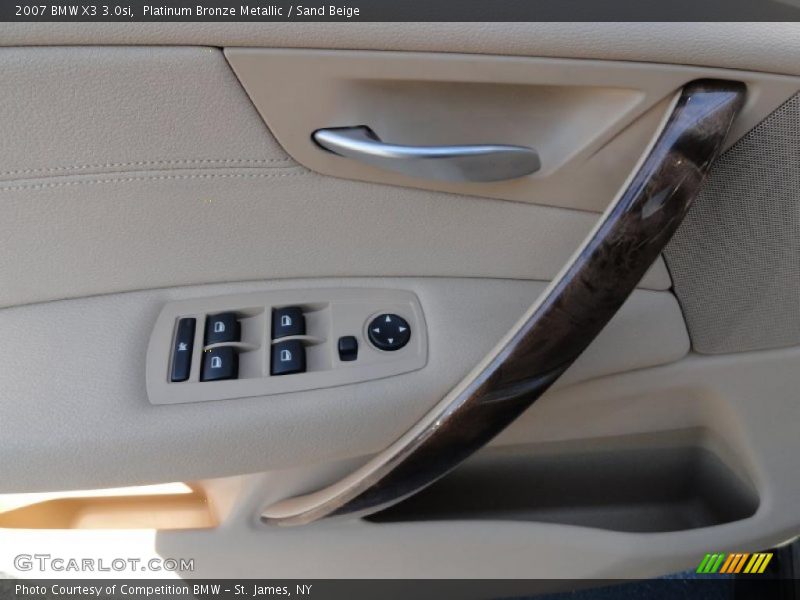 Platinum Bronze Metallic / Sand Beige 2007 BMW X3 3.0si