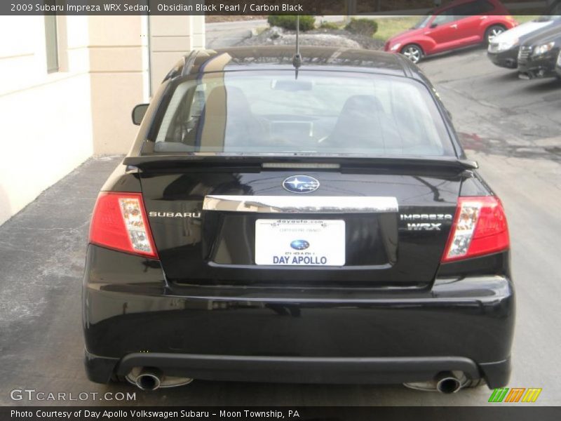 Obsidian Black Pearl / Carbon Black 2009 Subaru Impreza WRX Sedan