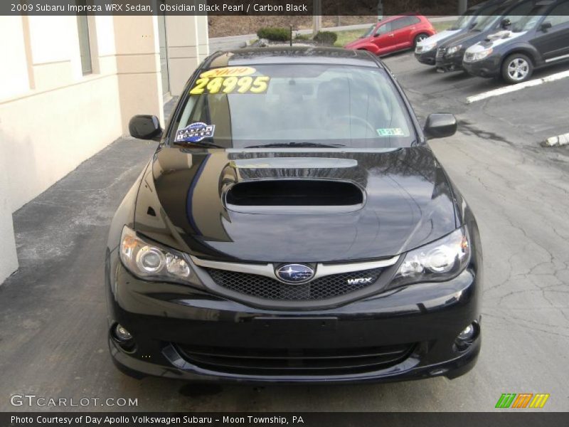 Obsidian Black Pearl / Carbon Black 2009 Subaru Impreza WRX Sedan