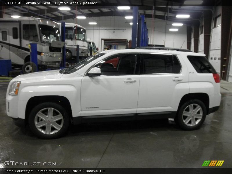 Olympic White / Jet Black 2011 GMC Terrain SLE AWD