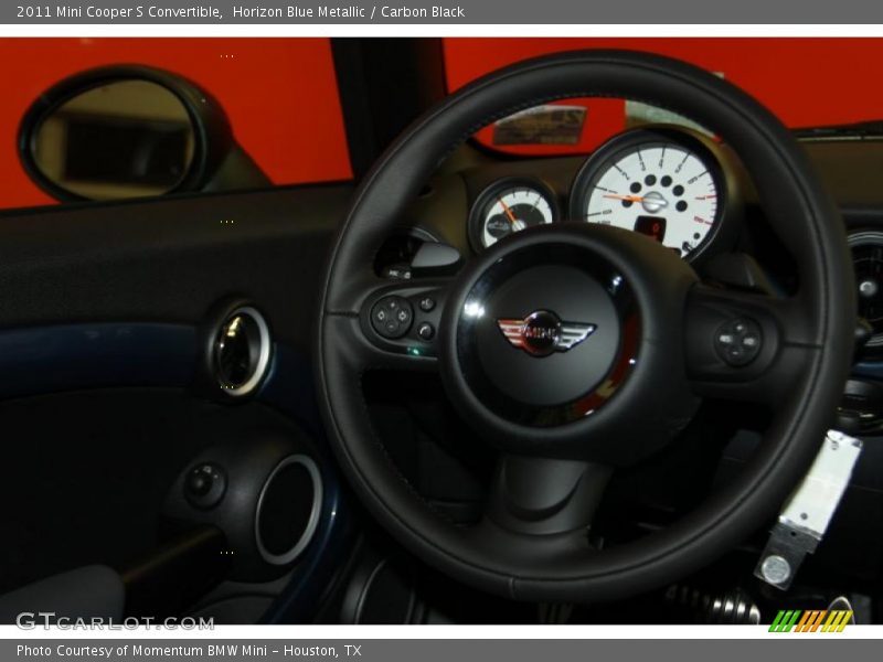 Horizon Blue Metallic / Carbon Black 2011 Mini Cooper S Convertible