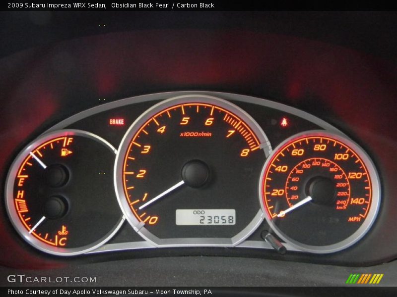  2009 Impreza WRX Sedan WRX Sedan Gauges