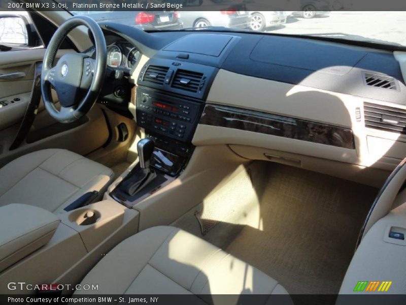 Platinum Bronze Metallic / Sand Beige 2007 BMW X3 3.0si