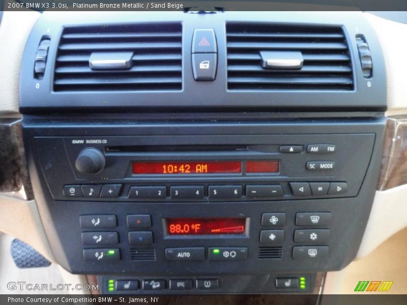 Platinum Bronze Metallic / Sand Beige 2007 BMW X3 3.0si