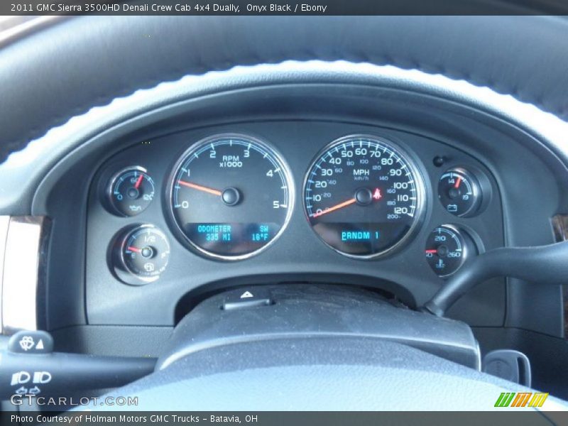 2011 Sierra 3500HD Denali Crew Cab 4x4 Dually Denali Crew Cab 4x4 Dually Gauges