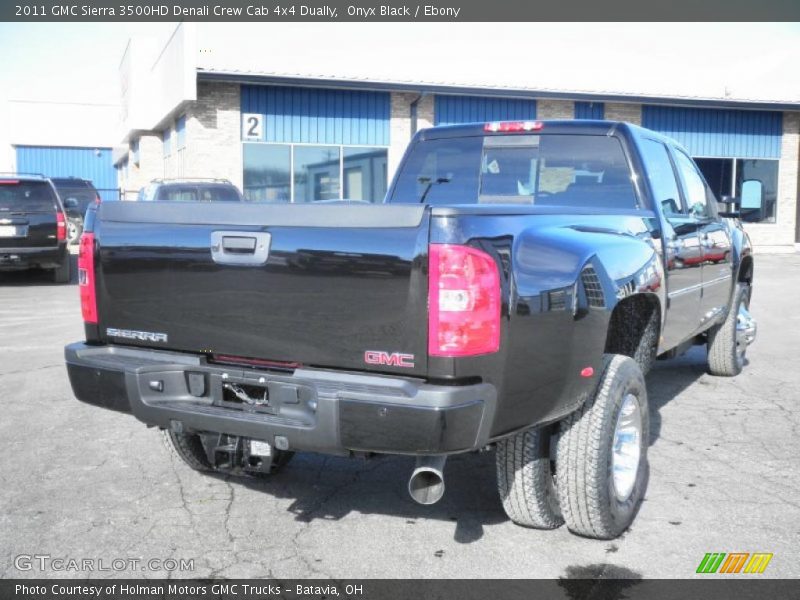 Onyx Black / Ebony 2011 GMC Sierra 3500HD Denali Crew Cab 4x4 Dually