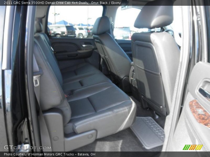 Onyx Black / Ebony 2011 GMC Sierra 3500HD Denali Crew Cab 4x4 Dually