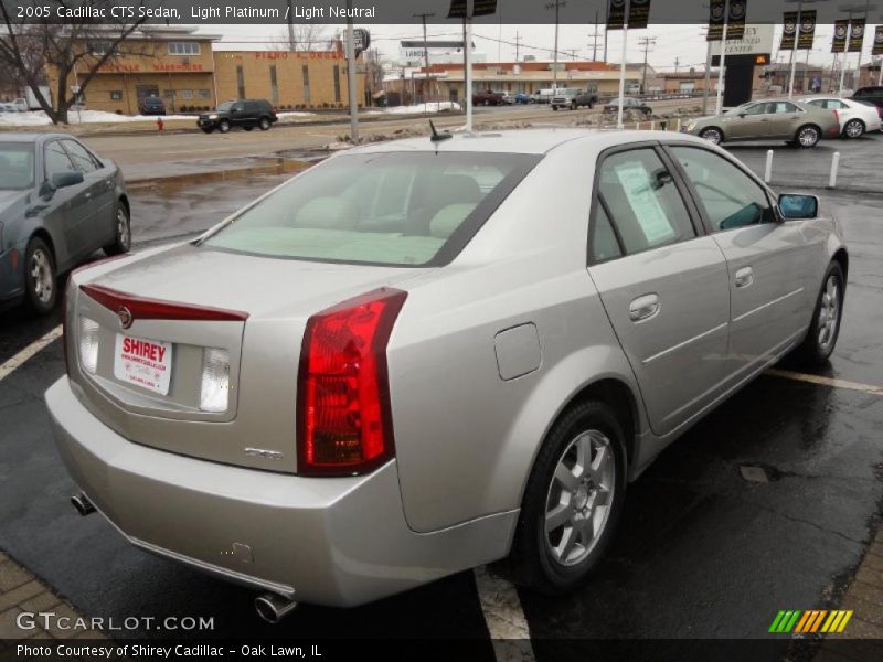 Light Platinum / Light Neutral 2005 Cadillac CTS Sedan