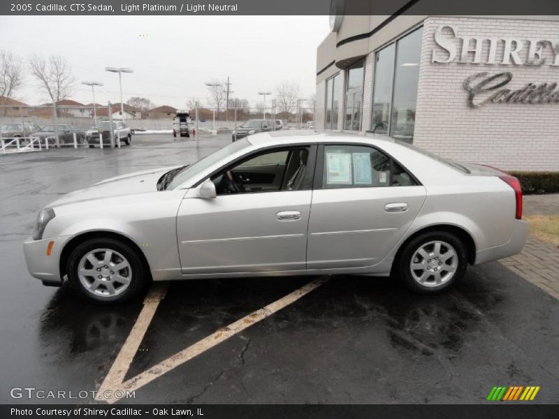 Light Platinum / Light Neutral 2005 Cadillac CTS Sedan
