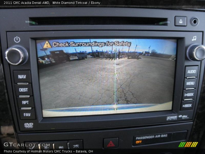 White Diamond Tintcoat / Ebony 2011 GMC Acadia Denali AWD
