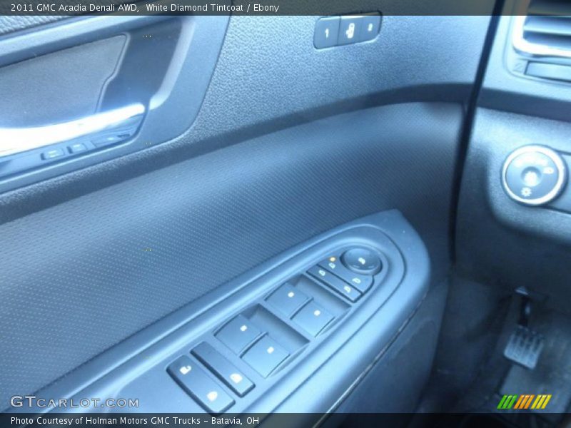 White Diamond Tintcoat / Ebony 2011 GMC Acadia Denali AWD