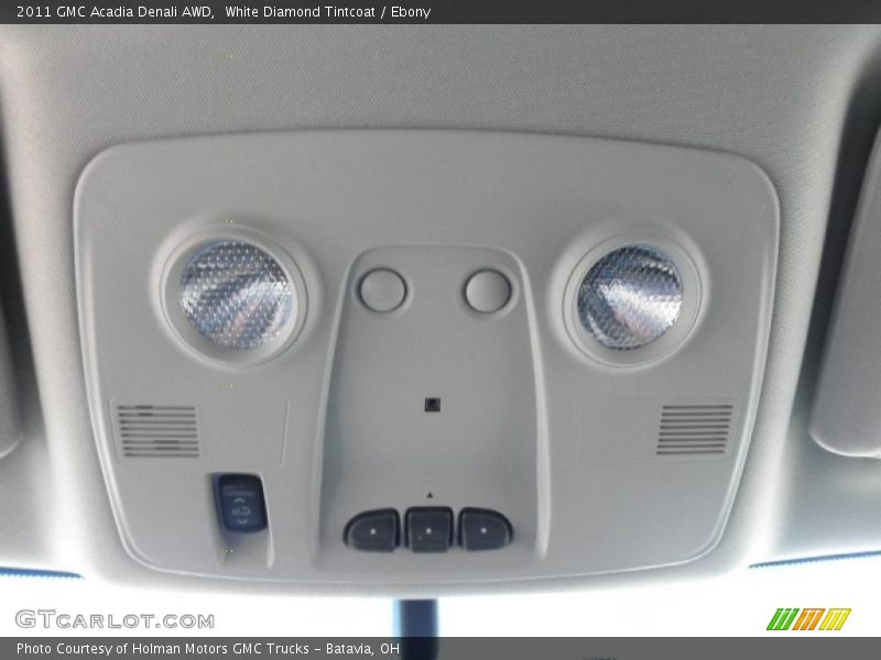 White Diamond Tintcoat / Ebony 2011 GMC Acadia Denali AWD