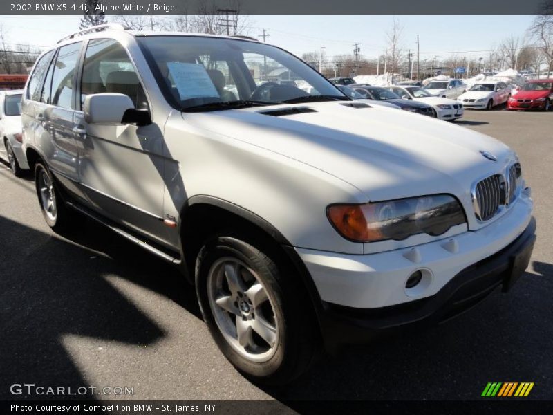 Alpine White / Beige 2002 BMW X5 4.4i