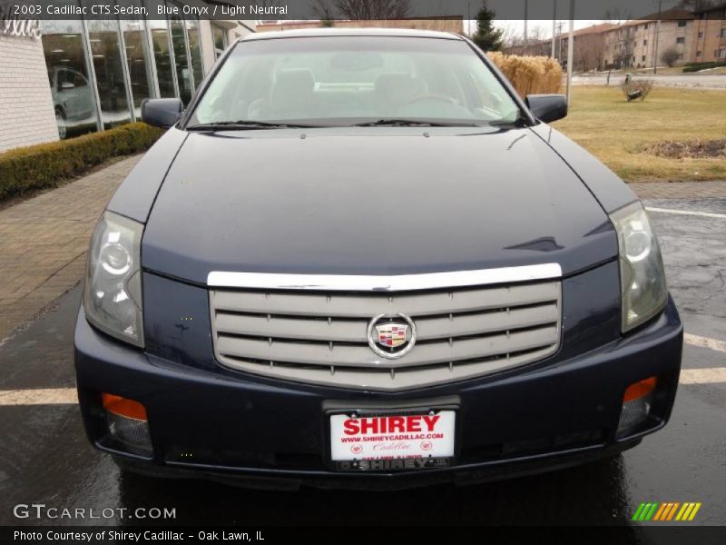 Blue Onyx / Light Neutral 2003 Cadillac CTS Sedan