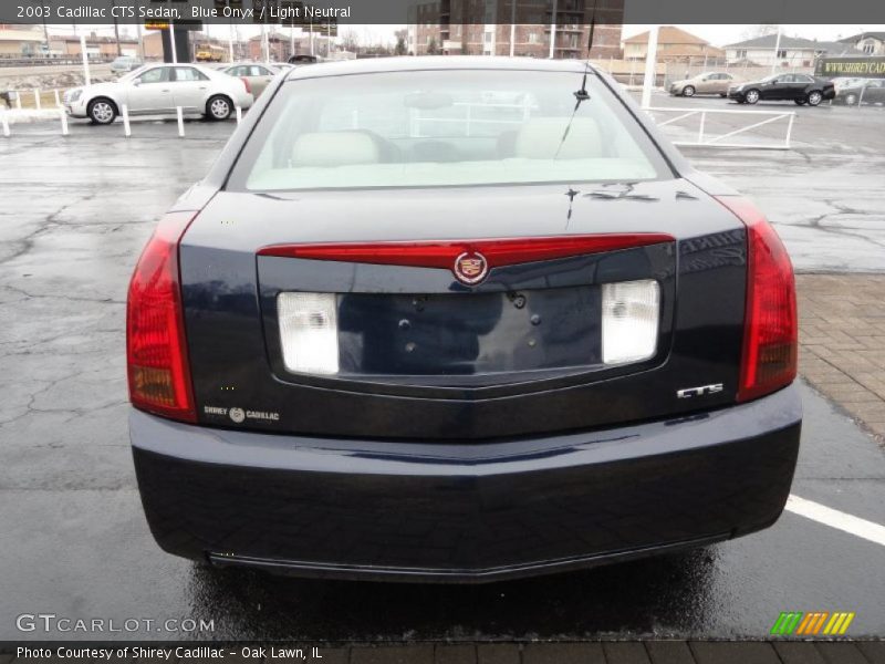 Blue Onyx / Light Neutral 2003 Cadillac CTS Sedan