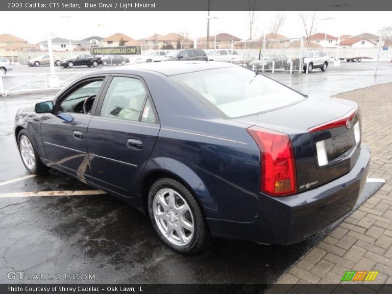 Blue Onyx / Light Neutral 2003 Cadillac CTS Sedan