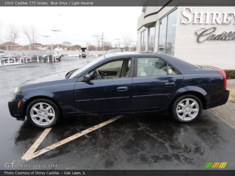 Blue Onyx / Light Neutral 2003 Cadillac CTS Sedan