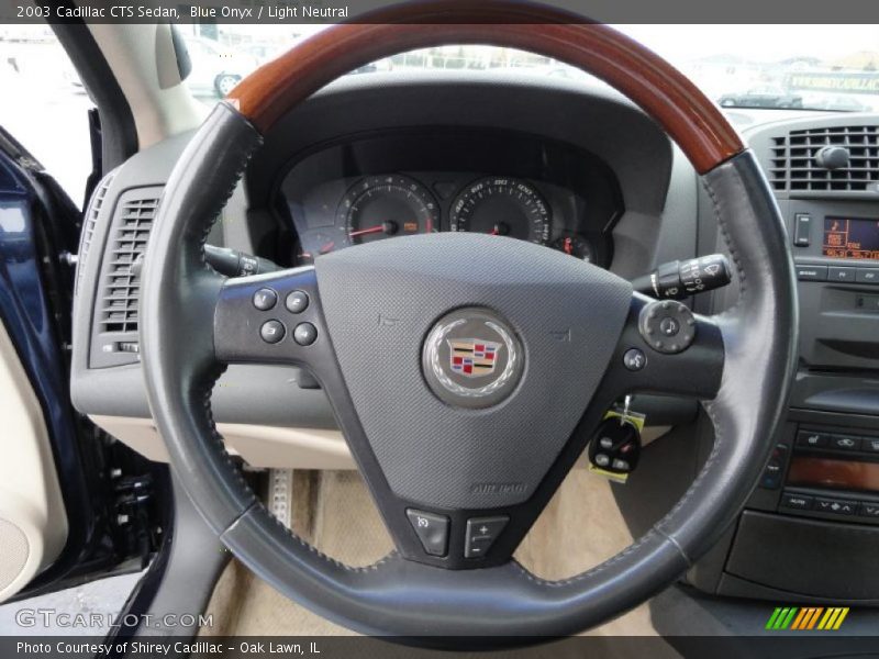 Blue Onyx / Light Neutral 2003 Cadillac CTS Sedan