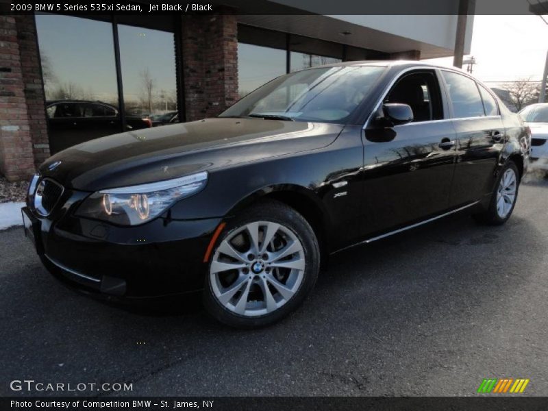 Jet Black / Black 2009 BMW 5 Series 535xi Sedan