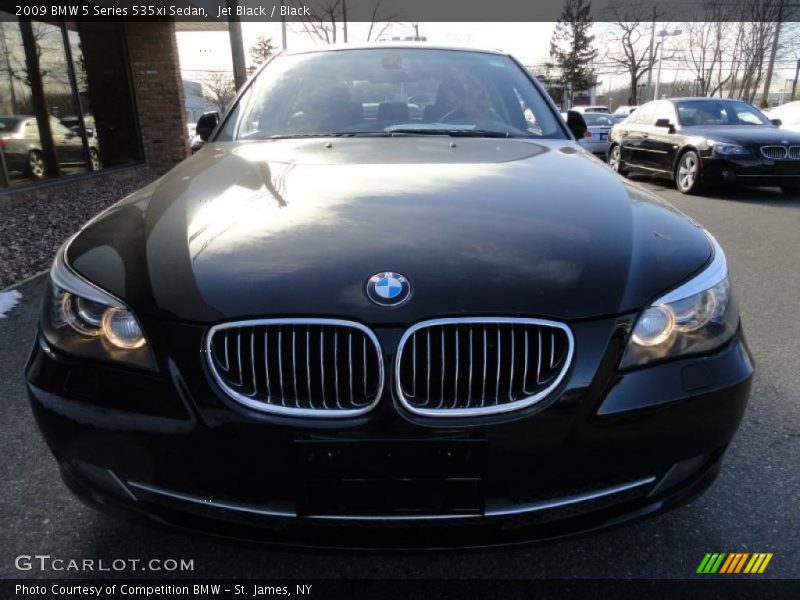 Jet Black / Black 2009 BMW 5 Series 535xi Sedan