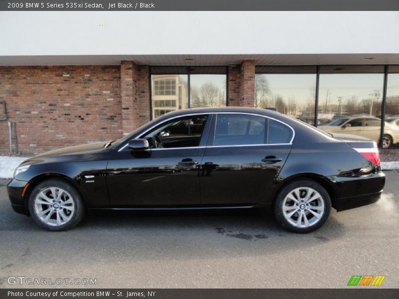 Jet Black / Black 2009 BMW 5 Series 535xi Sedan