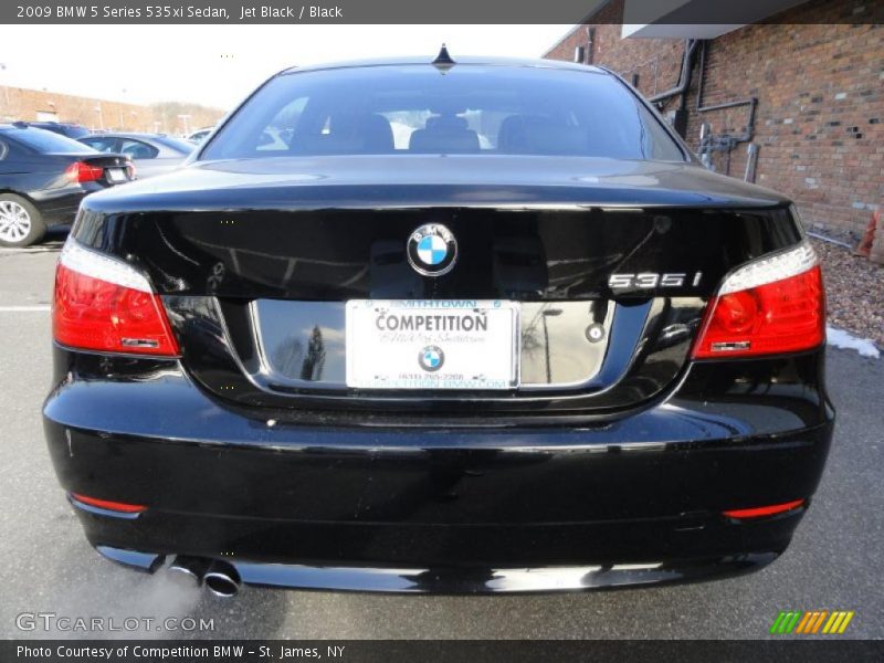 Jet Black / Black 2009 BMW 5 Series 535xi Sedan