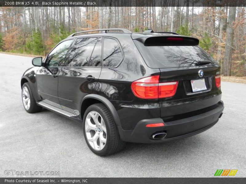 Black Sapphire Metallic / Black 2008 BMW X5 4.8i