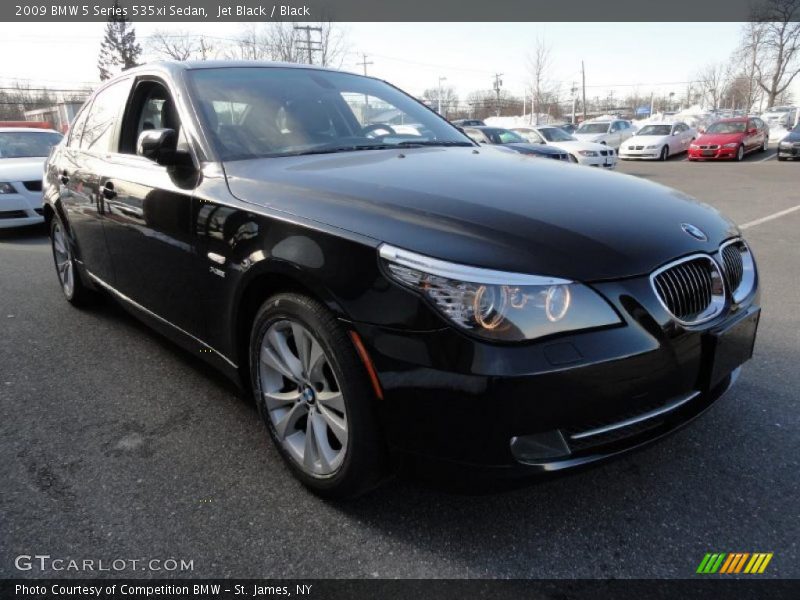 Jet Black / Black 2009 BMW 5 Series 535xi Sedan