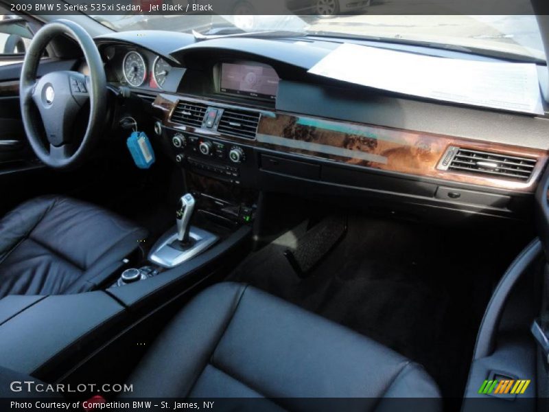 Jet Black / Black 2009 BMW 5 Series 535xi Sedan