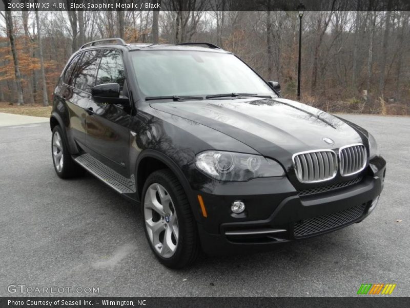 Black Sapphire Metallic / Black 2008 BMW X5 4.8i