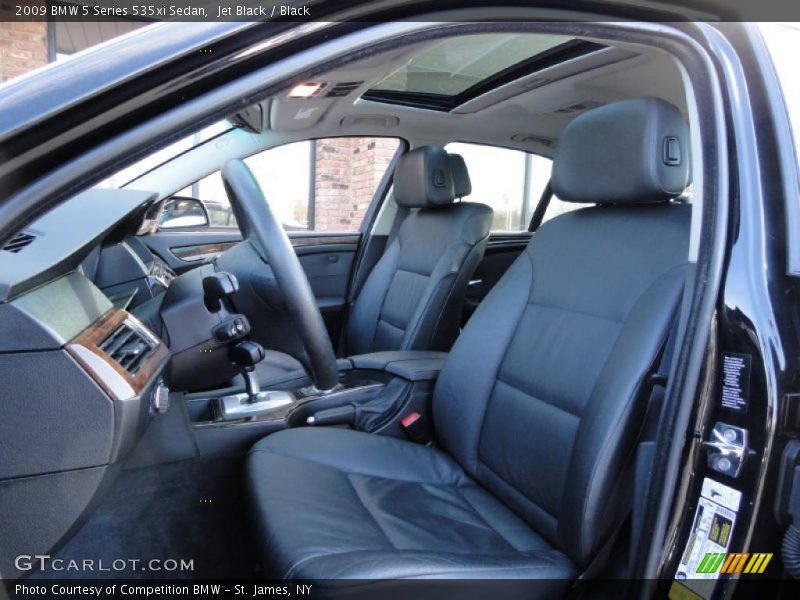 Jet Black / Black 2009 BMW 5 Series 535xi Sedan