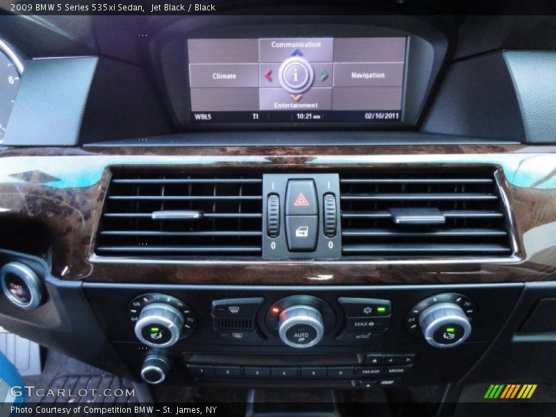 Jet Black / Black 2009 BMW 5 Series 535xi Sedan