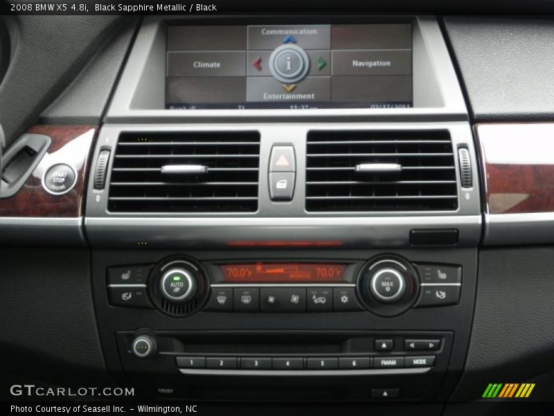 Black Sapphire Metallic / Black 2008 BMW X5 4.8i