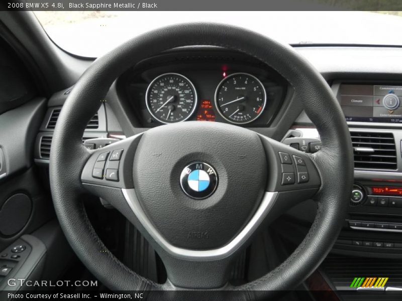 Black Sapphire Metallic / Black 2008 BMW X5 4.8i
