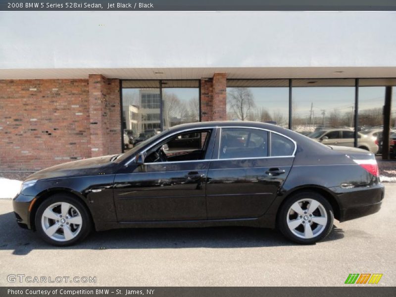 Jet Black / Black 2008 BMW 5 Series 528xi Sedan
