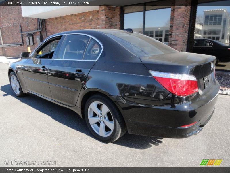 Jet Black / Black 2008 BMW 5 Series 528xi Sedan