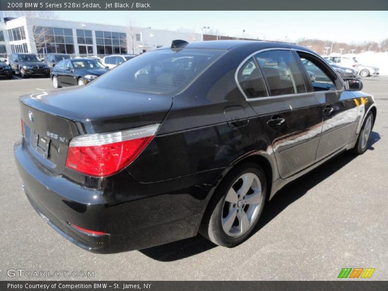 Jet Black / Black 2008 BMW 5 Series 528xi Sedan