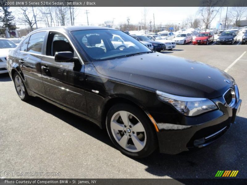 Jet Black / Black 2008 BMW 5 Series 528xi Sedan