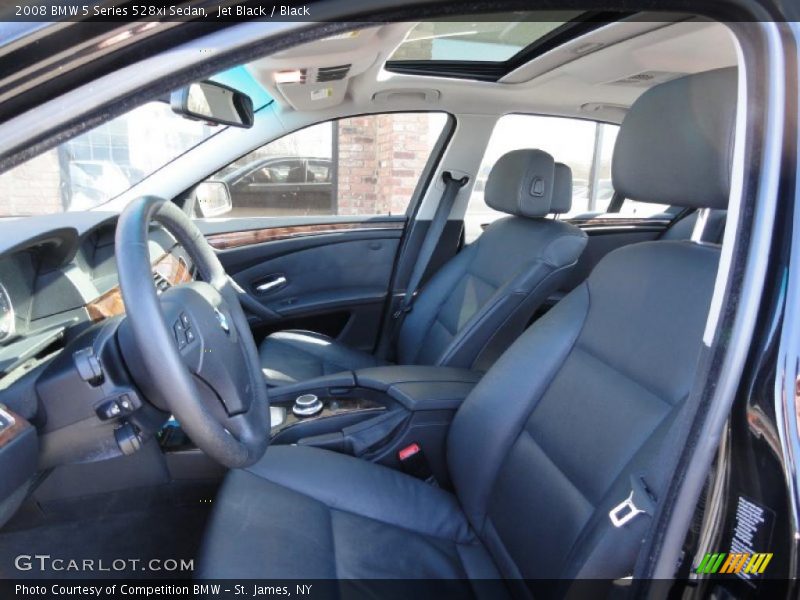 Jet Black / Black 2008 BMW 5 Series 528xi Sedan