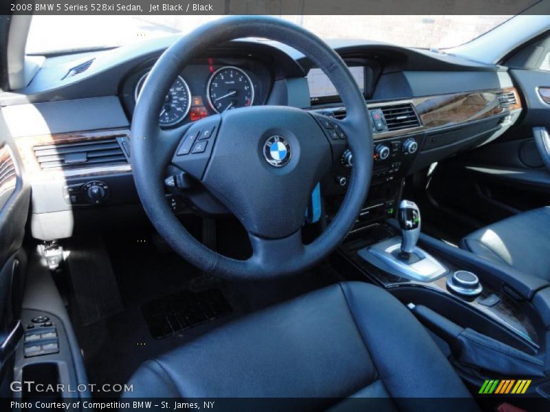 Jet Black / Black 2008 BMW 5 Series 528xi Sedan