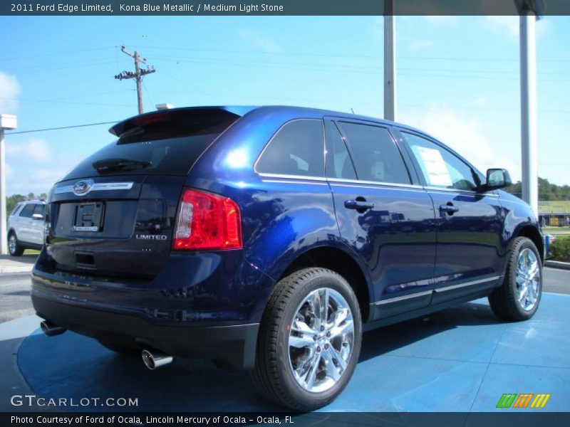 Kona Blue Metallic / Medium Light Stone 2011 Ford Edge Limited