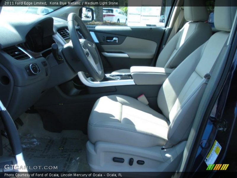 Kona Blue Metallic / Medium Light Stone 2011 Ford Edge Limited