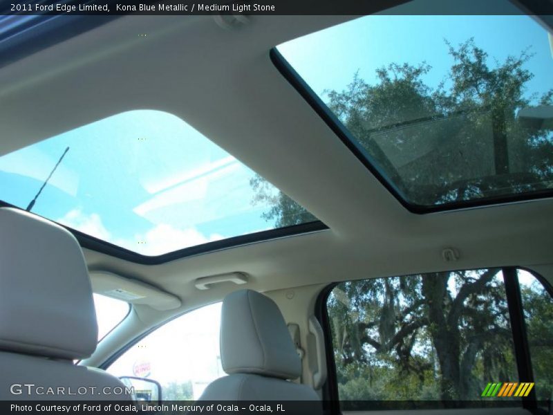 Kona Blue Metallic / Medium Light Stone 2011 Ford Edge Limited