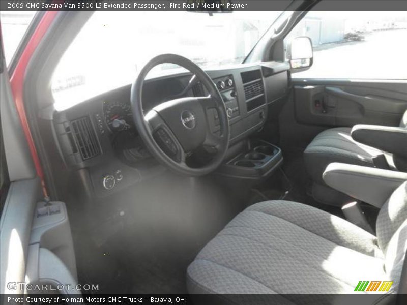 Fire Red / Medium Pewter 2009 GMC Savana Van 3500 LS Extended Passenger