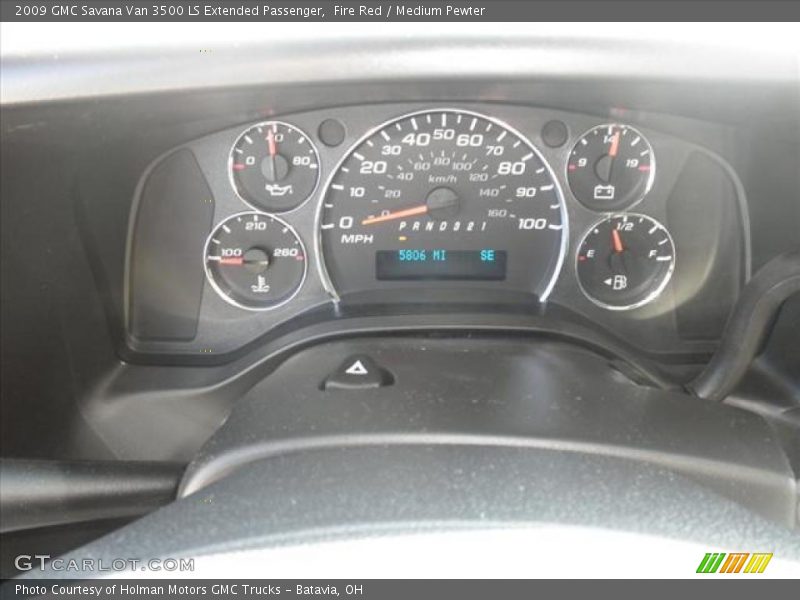 Fire Red / Medium Pewter 2009 GMC Savana Van 3500 LS Extended Passenger